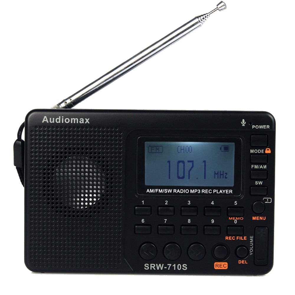 FM/AM/SW Radio Multiband Radio Receiver TF Card MP3 Player REC Recorder Portable SRW-710 with Sleep Timer Best Y4119A FM/AM/SW Radio Multiband Radio Receiver TF Card MP3 Player REC Recorder Portable SRW-710 with Sleep Timer Best Y4119A