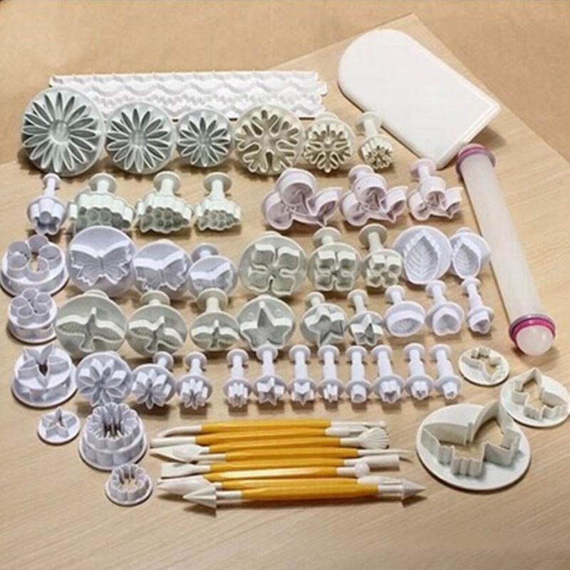Engraved fondant rolling pin cake embossing mold stick roller embossing fondant rolling pin 68pcs (1)