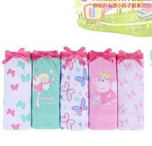 Hot sale 5pcs Lot Baby Girls Fashion Underwear Kids Cute Cartoon Panties Children Soft Cotton wholesale