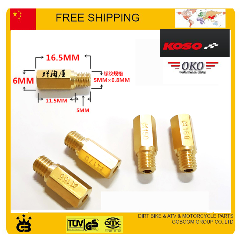 PE PWK KOSO OKO KEIHIN carburetor main jet power jet M5 0 8 5mm screw font