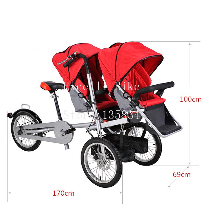 a2-Taga Pushchair-Bicycle Folding Taga Bike 16inch Mother Baby Stroller Bike baby stroller 3 in 1 Convertible Stroller Carriage stroller