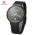 Julius Ultra Thin Men Full Steel Watch Japan Movement Waterproof Quartz Wrist Watch Male Calendar Dress