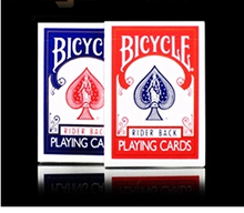Cartas originales versión vieja bicicleta trucos de magia apoyos mágicos de color rojo