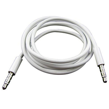New Arrival 4 Pole 1m 3.5mm Male Record Car Aux Audio Cord Headphone Connect Cable
