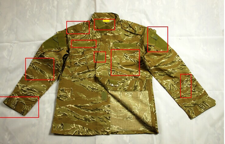 ACU version tabby desert camouflage training uniform suits Tiger Stripe camo field camouflage army uniform