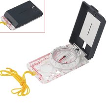 5X Ruler Map Scale Mirror Navigation Compass Scouts Outdoor Camping Survival Kits