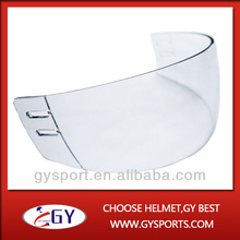 CE approved Fashion clear Outside Anti-scratch and Inside Anti-fog fashion hockey visor