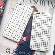 2015 New Fashion Phone Case for Apple iPhone 5 5s 6Plus 6 Grid Design Luxury Soft Silicone Protective Shell Cover Phone Bags