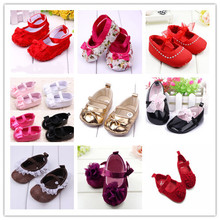 Lovely Toddler Baby Girl Soft Sole Flower Prewalker Crib Shoes NEW SM67