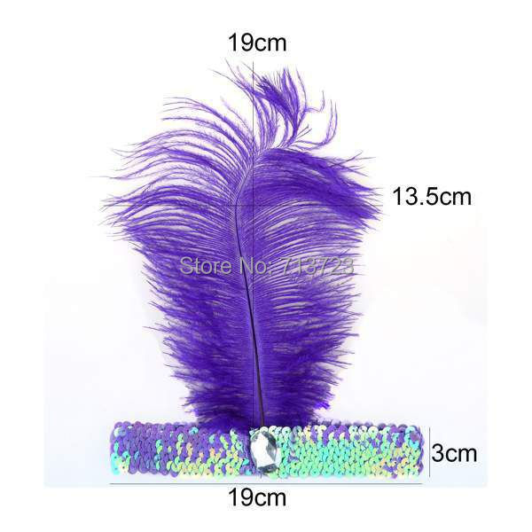 feather headband 0815a