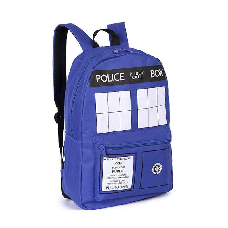Doctor Who Tardis Buckle Slouch Bag Dr Who Backpack Shoulder Bag Cosplay Bag 