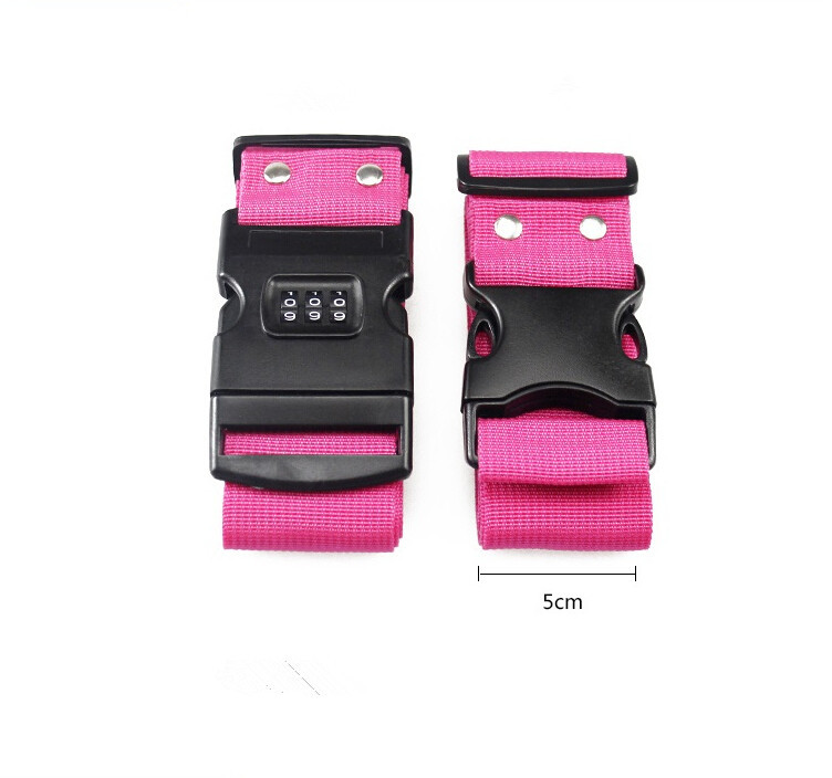 2015 Pink Travel Luggage Suitcase Secure Lock Safe Password Packing Strap Padlock Belt Lock 90cm~190cm 36~76inch Baggage Belt