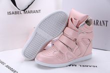 Isabel Marant Spring autumn Pink Women Sneakers New Arrival Fashion Wedge Sneakers