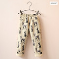YB30870548 2017New Winter Casual Baby Girl Pants Print Deer Fleece Worm Girl Pants Print Rabbits Girl
