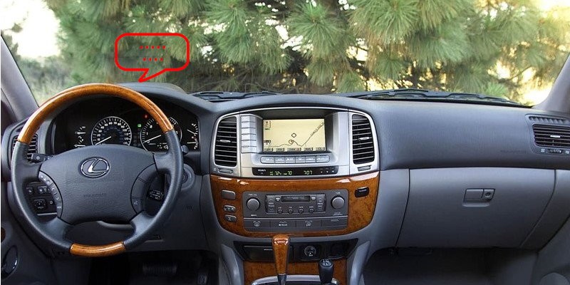 Liislee Car Computer Screen Display Projector Refkecting Windshield For Lexus Lx 470 Lx470 Safe Driving Screen