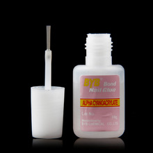 1 Pcs 10g BYB False Nail Tip Nail Glue With Brush Excellent Nail Gel Glue For Acrylic Tip  Nail Art New Quality