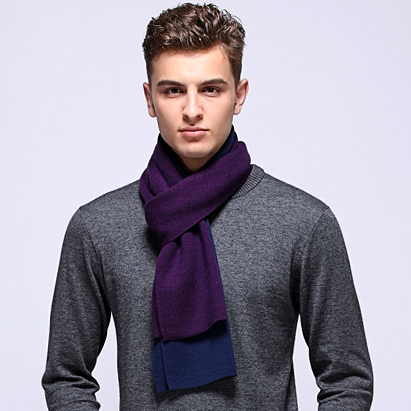 Marca bufanda de lana de cachemira hombre del diseñador hombres de invierno bufandas para hombre de