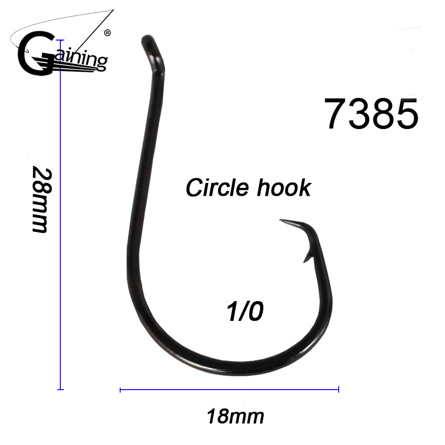100 X 1/0 Fishing Hooks Stainless Steel Carbon Chemically Sharpened Octopus Circle  Hook Fishing Tackle Fishing Hook From 7,68 €