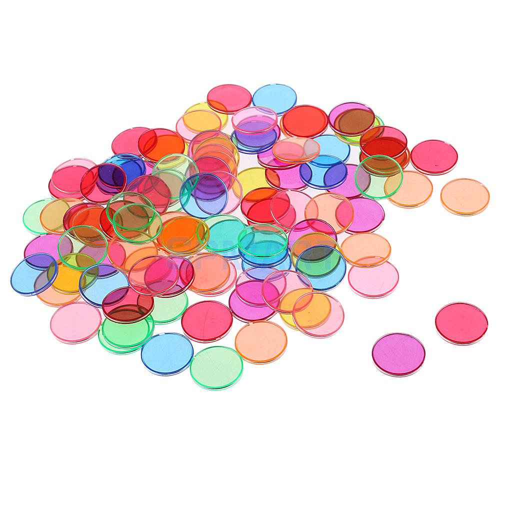 Colorful Disc Chips for Preschool Scientific Magnetic Experimental Tool 