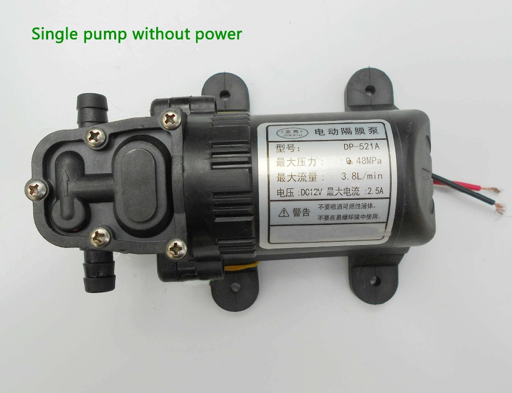 12v DC electric diaphragm pump spray pump – single pump without power