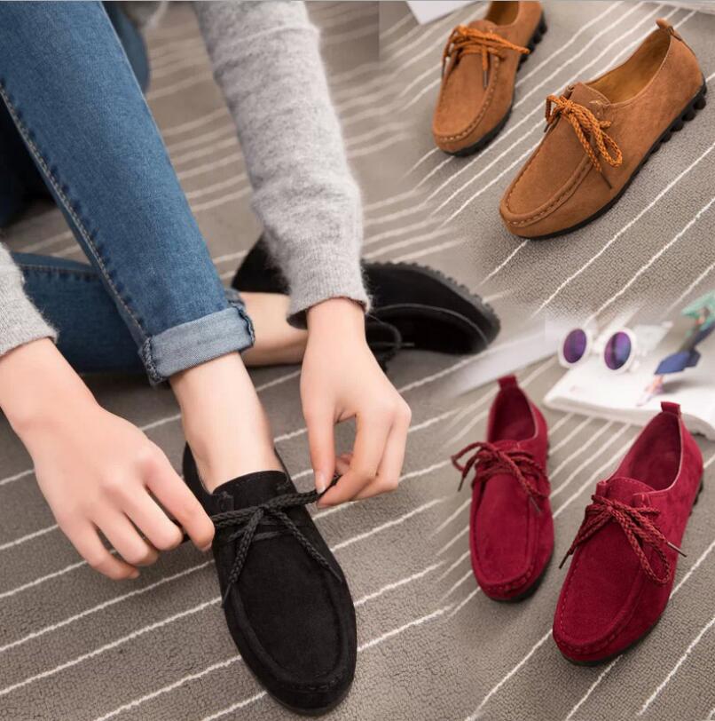 Women Shoes 2016 Arrival Female shoes flat heel round toe shoes Women loafers Casual flat four seasons shoes