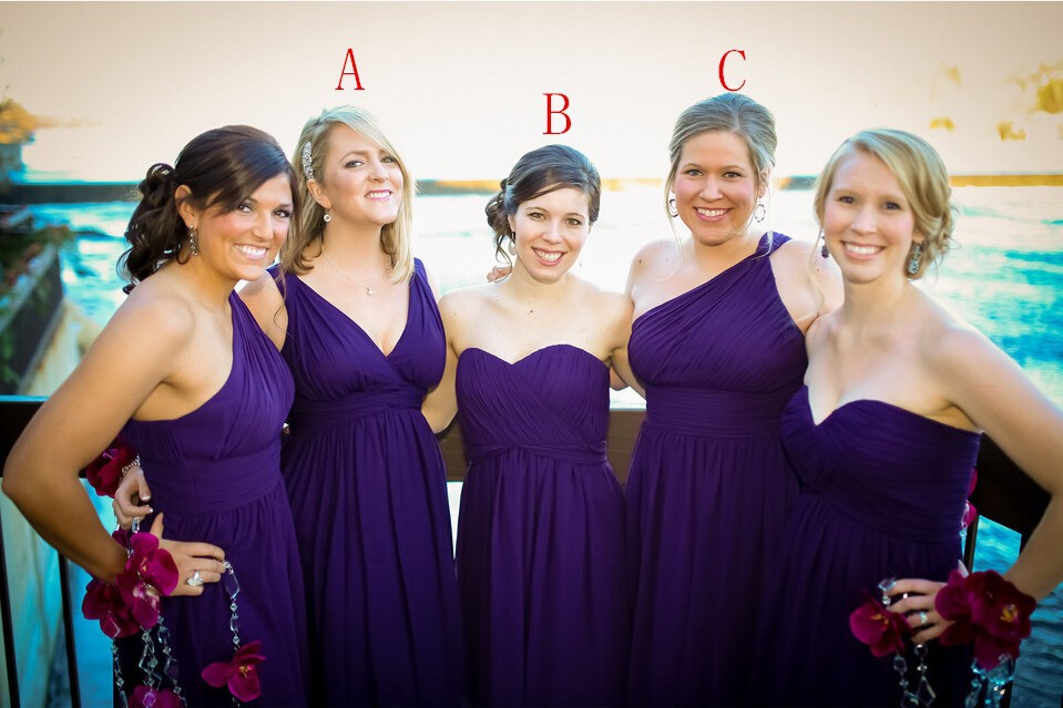 Royal Purple Bridesmaid Dresses