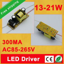 Free shipping AC85-265V Input for E27 GU10 E14 13-21*1W Led Driver 12W 15W 18W 20W 21W Lamp Power Supply Lighting Transformers