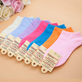 2016 HOT Women Socks Candy Color Women Socks Short Ankle Boat Low Cut Socks Crew Casual