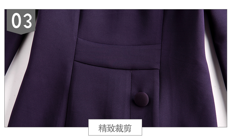 Plus Size New Autumn Women dress Slim Full Sleeve Ol Commuter Accept Waist Dresses Purple Black Wine Red 9047 -28