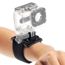 GoPro Hero Accessories Black Elastic Adjustable Wrist Strap Mount for GoPro Hero 4 3+/3 2 1 HD Camera SJ4000 SJ5000