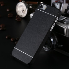 5S Luxury Hard Aluminum Metal Soft TPU frame Case for Apple iphone 5 5S Phone Accessories