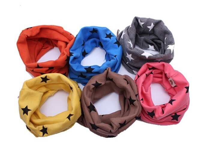 2015 new design pure color cartoon baby scarf pure color star bear fishbone patterns kids scarf children collar girls boys scarf