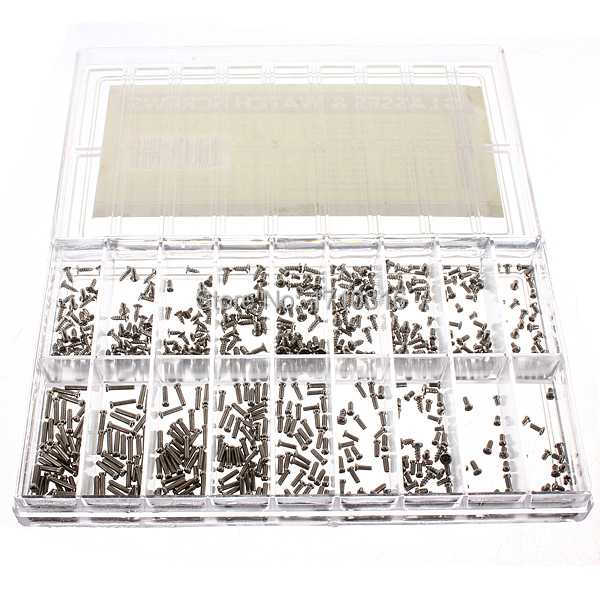 Hot Sale Excellent Hot Sale 900x Stainless Steel Tiny Screws Kit Tools For Glasses Watches Clock