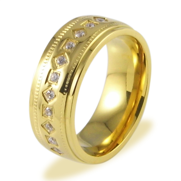 USA-Size-6-12-Full-size-18K-Gold-Silver-Plated-316L-Stainless-Steel ...