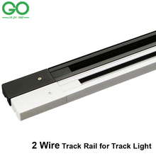 0 5meter track lighting fixtures rail aluminum rail for track light 2 wires Universal rails track