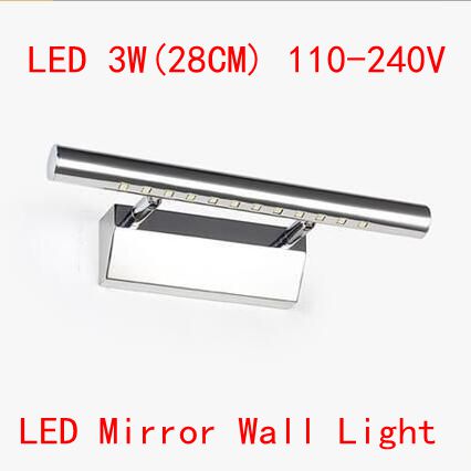 AC110-240V 3W 5050 LED Mirror Wall Lights Bright Bathroom Wall Lamp Guaranteed 100% High Quality and Cheapest