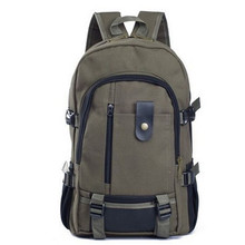 2015 vintage 100% cotton canvas school bag black canvas backpack men backpack schoolbag outdoor traver backpack for teenager