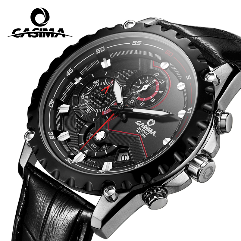 Фотография CASIMA Luxury brand men watches 2016 fashion charm hot sport timer mens quartz wrist watch multi-function waterproof 100m #8203