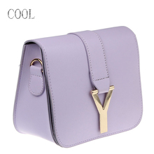 Women pu leather handbag small cute 2015 High school colorful jelly candy colored shoulder bag sac