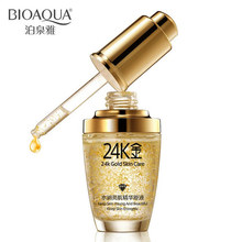 30ml Brand Pure 24K Gold Essence Anti Wrinkle Face Skin Care Anti Aging Collagen Whitening Moisturizing Hyaluronic Acid Liquid