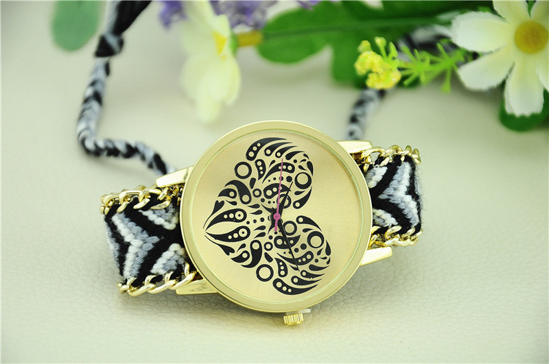 5 Colors New Brand Handmade Braided Friendship Bracelet Watch GENEVA Hand-Woven Watch Ladies Quarzt Watches reloj (15)
