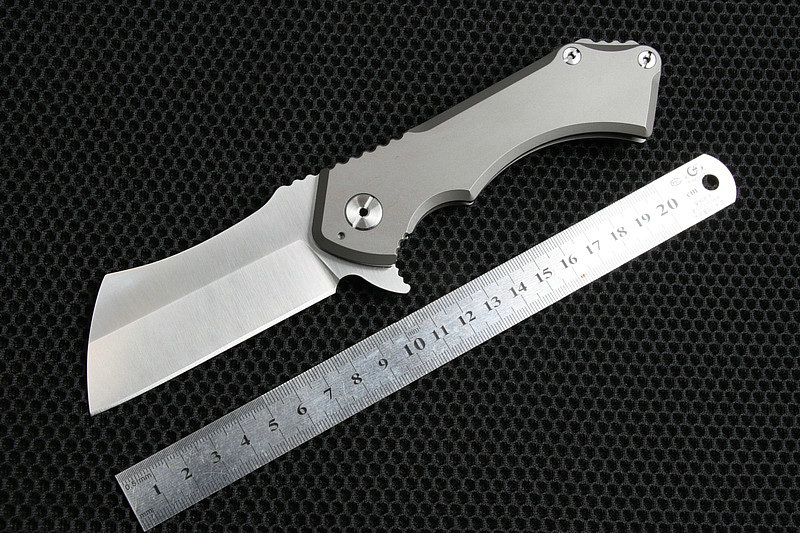 RADKNIVES Titanium Handle Hunting Knife Survival Camping tools Ceramics Balls Bearing Satin Blade Outdoor tool Free Shipping RADKNIVES Titanium Handle Hunting Knife Survival Camping tools Ceramics Balls Bearing Satin Blade Outdoor tool Free Shipping