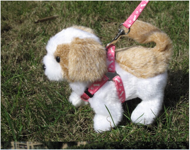 stuffed walking dog toy