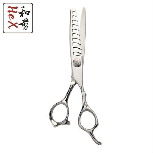 Free UPS shipment!  10 teeth high quality professional hair thinning scissors 440C engraved