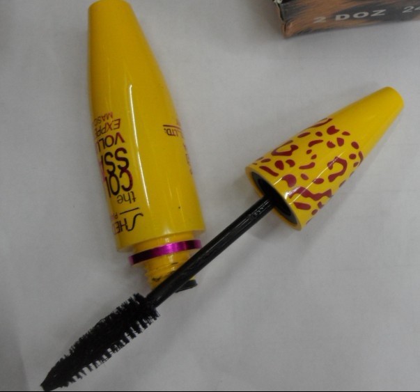 Makeup Professional Eye Mascara Leopard print  Waterproof Cosmetic Mascara Curling Thick Lengthening Fiber Mascara 120pcs