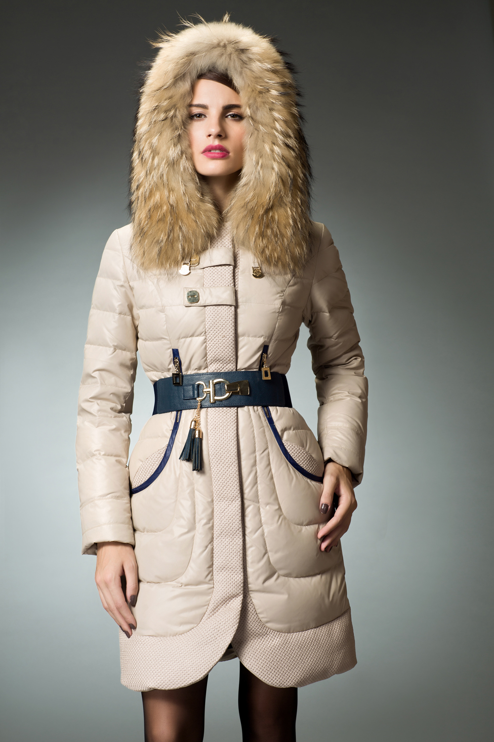 Fur Trim Coat Womens - JacketIn