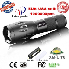 UltraFire E17 CREE XM-L T6 2000Lumens led Torch Zoomable LED Flashlight t6 light (3 * AAA / 1 * 18650) – Free shipping
