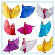 1pc belly dance isis wings/belly dance wings/bellydance accessories 11 colors for children kids girls