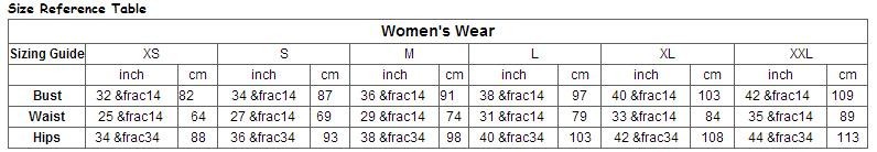 women size