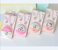 2016 Hello Kitty In Ear girls kids gift storage case stereo earphone for Iphone samsung MI